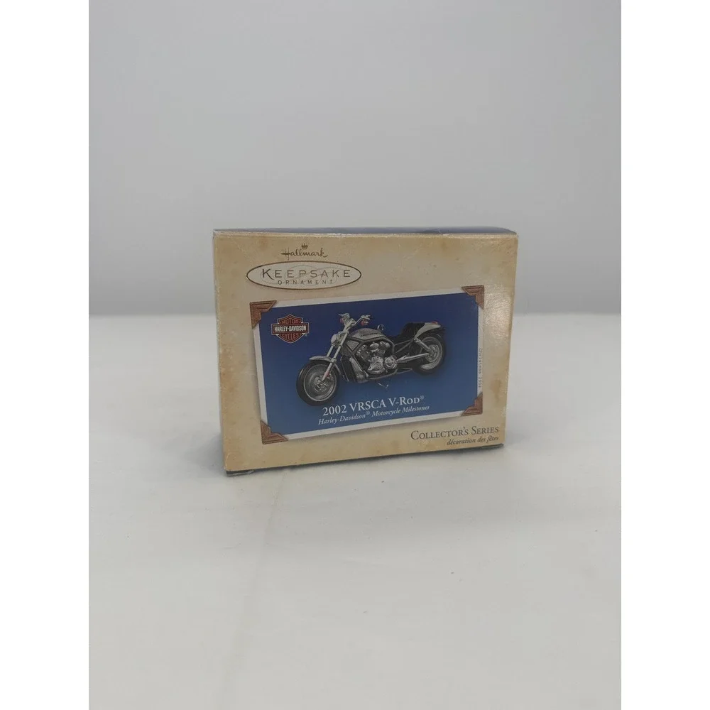 Hallmark Keepsake 2004 Harley-Davidson 2002 VRSCA V-Rod Ornament Silver Die-Cast